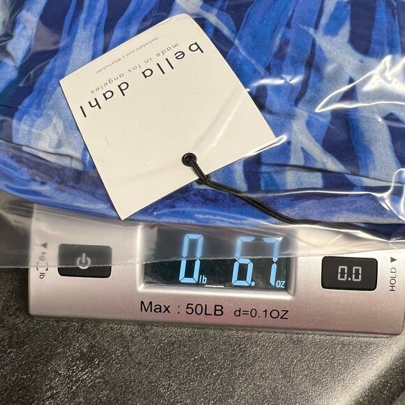 Bella Dahl Halter Style Jumpsuit Blue Print Low Back Flowy XS Boho Indie Resort - Picture 14 of 14